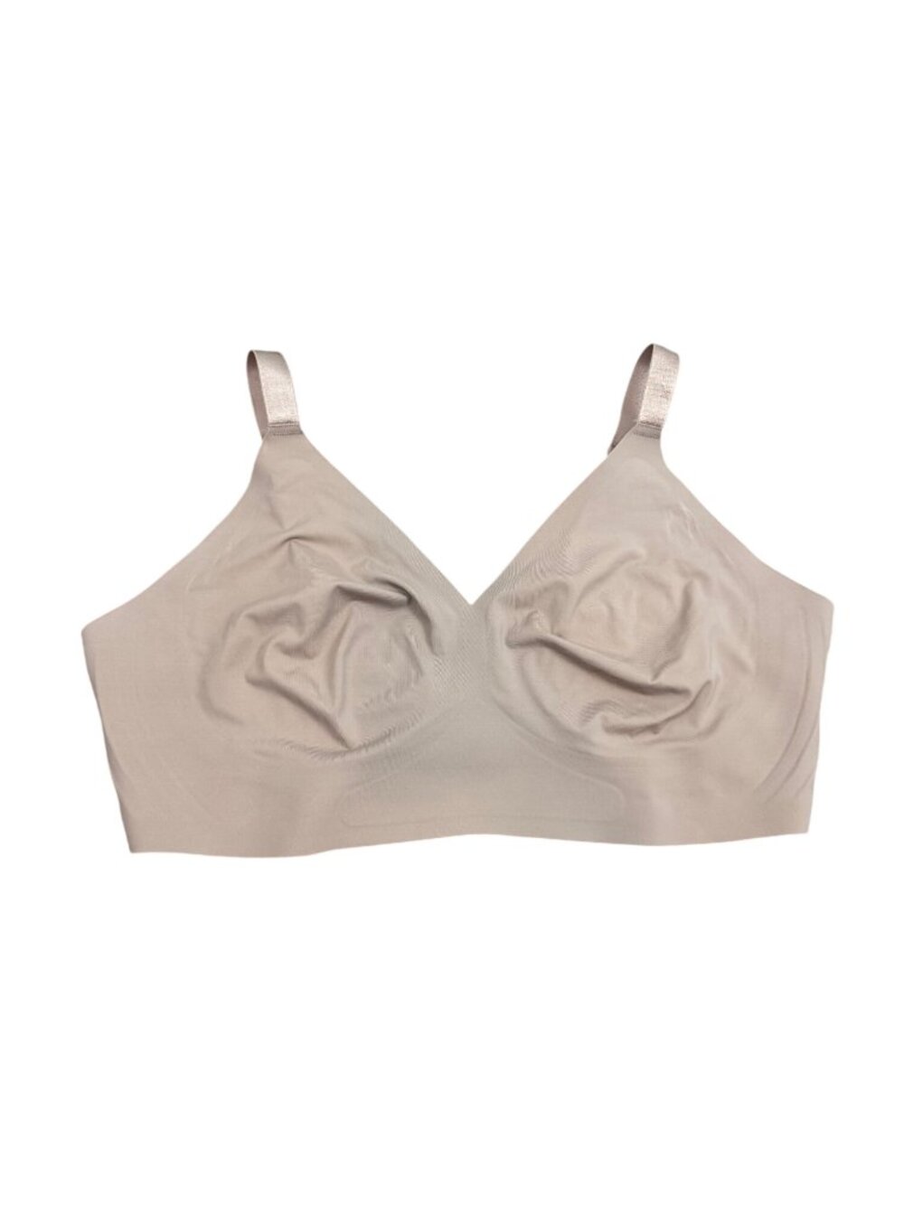 EBY Seamless Wireless Beige Bralette Adjustable Straps XL/DD